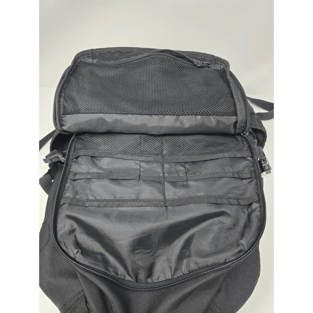 Samurai Tactical Backpack Black MOLLE Storage Laptop Compartment Good Condition